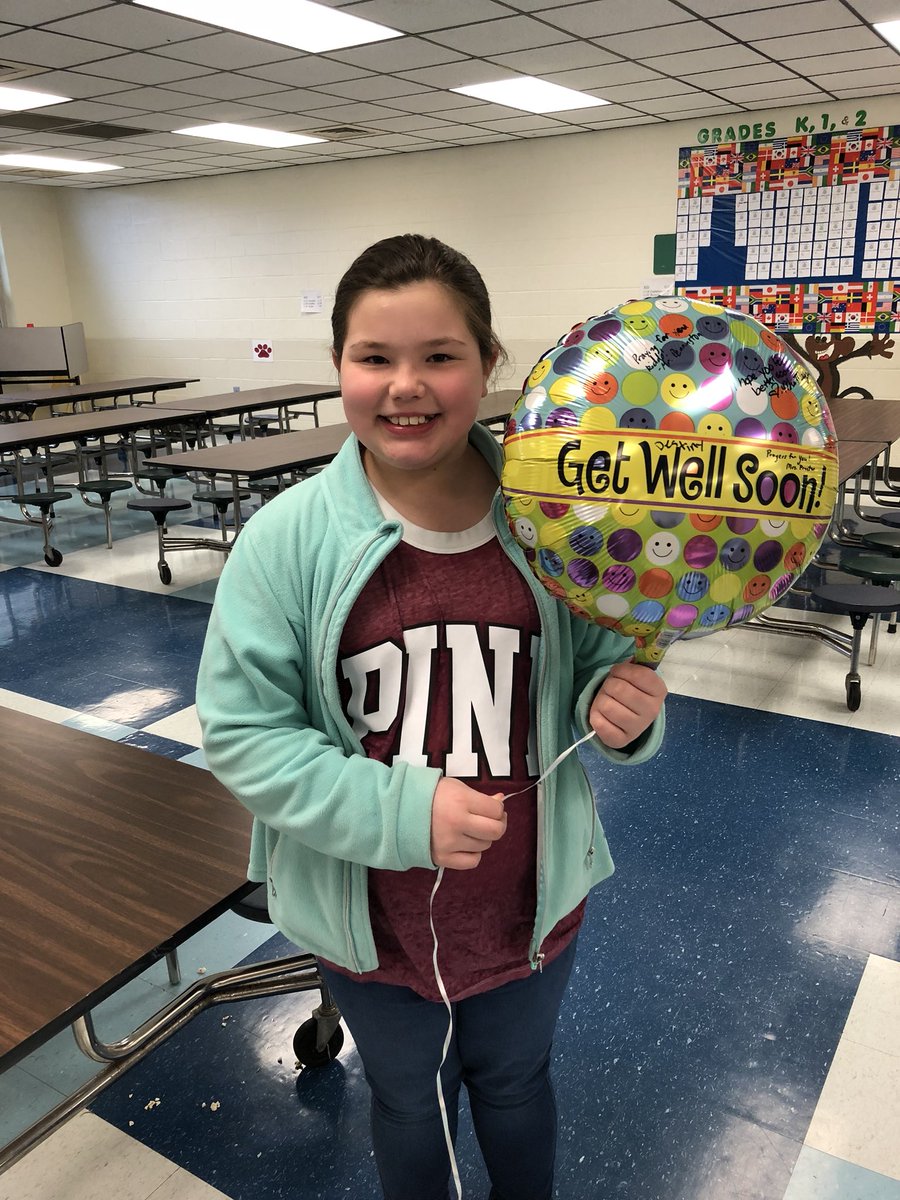 PVESCounselor's tweet photo. PVES has the best students!  Our 4th grade student brought a balloon for a friend that is not feeling well. https://t.co/cniTQ4x6Ms