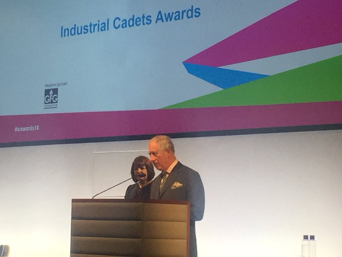 HRH Prince of Wales is clearly very passionate about Industrial Cadets having inspired Tata Steel to set it up #ICAWards18 <a href="/TCS_UKI/">Tata Consultancy Services - UK and Ireland</a>
