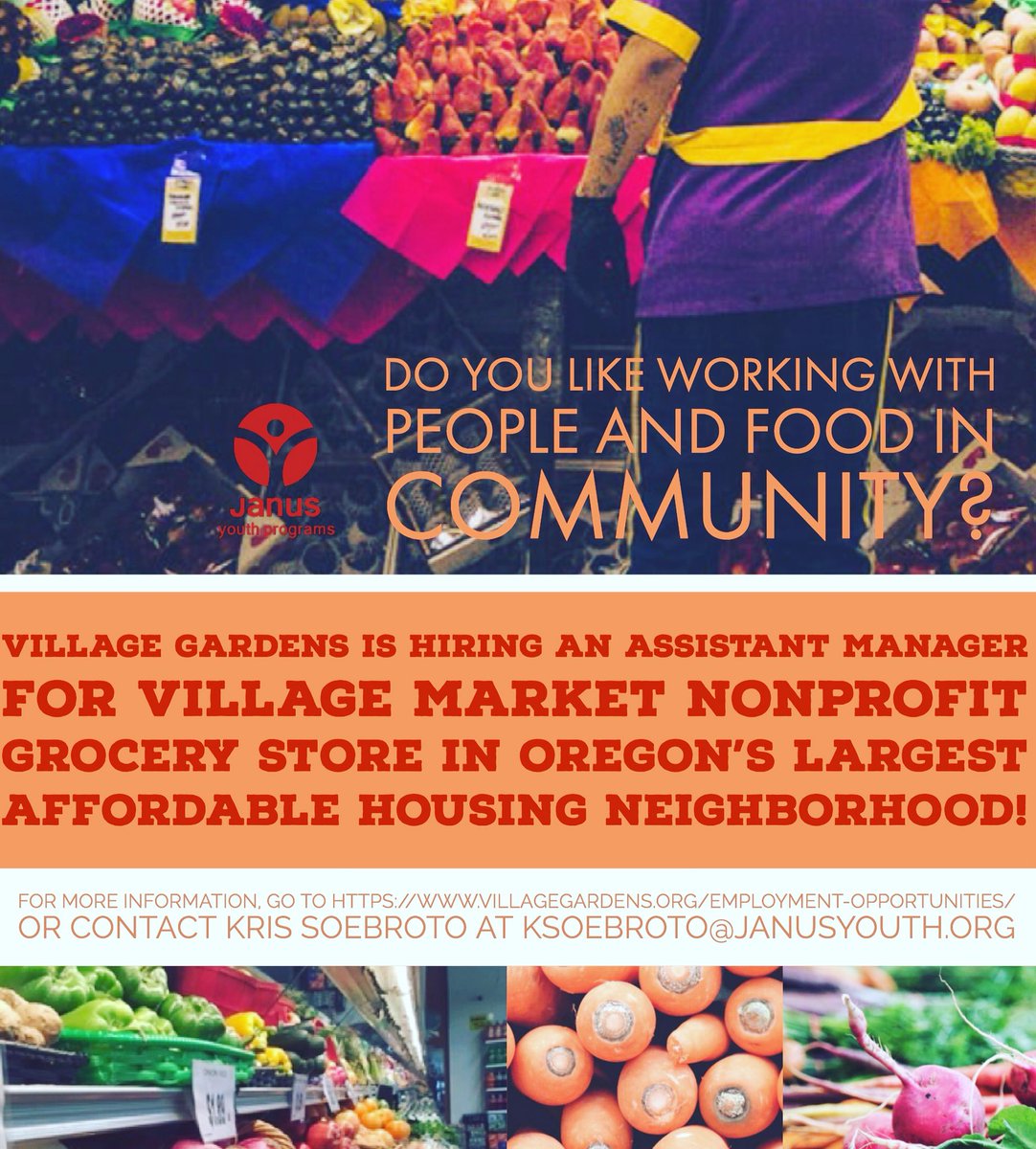 Village Market is hiring an Assistant Manager. Be a part of our work to make good food truly accessible. Check it out. bit.ly/2dtrVIL #goodfood #portlandjob #villagemarket