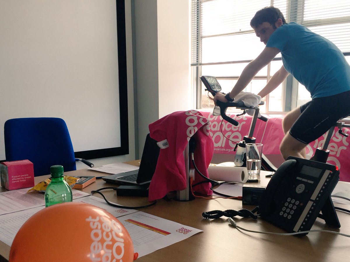HeatherMCharity's tweet photo. @FichtnerUK putting in a strong performance with Luca, on his second cycling slot! #PedalthePennines https://t.co/o3JrDwCOEn