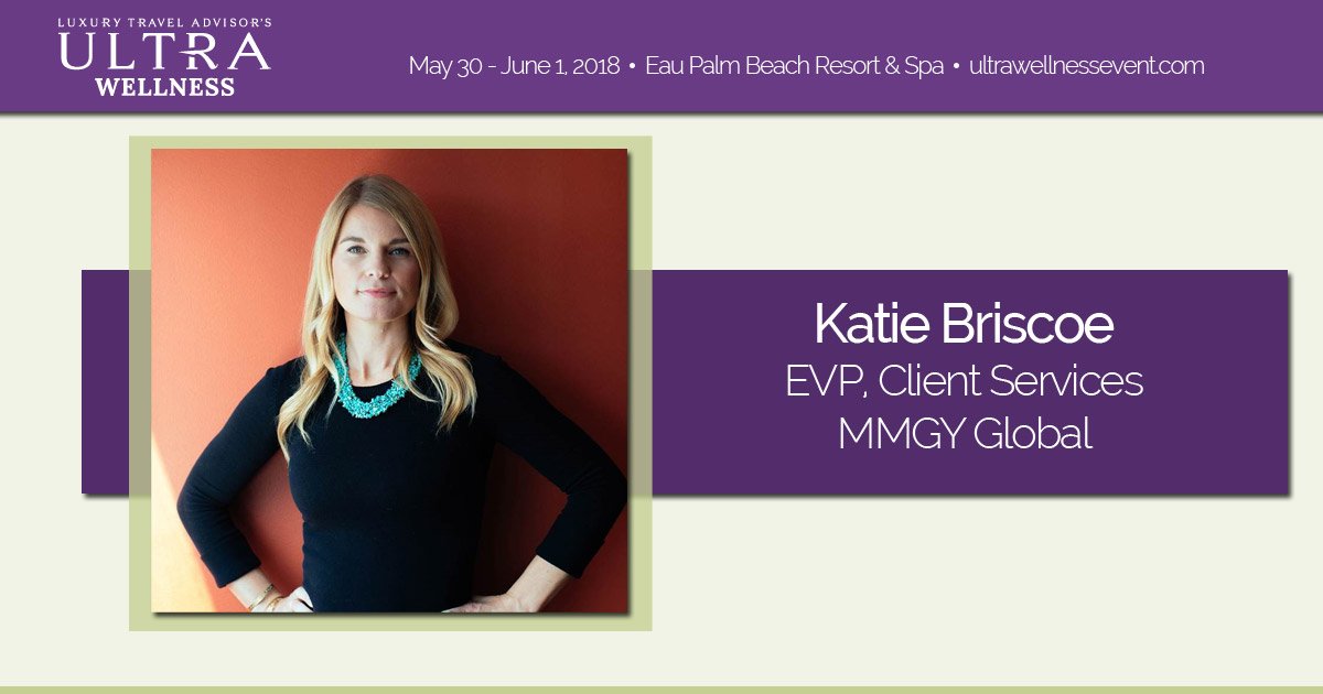UltraLuxuryExch's tweet photo. We're delighted to welcome Katie Briscoe, EVP, Client Services at @MMGYglobal as a speaker at #ULTRAWellness! #WellnessWednesday #luxurytravel
More info on Katie: https://t.co/Up5stDmxoM https://t.co/ryrmzuVYdX