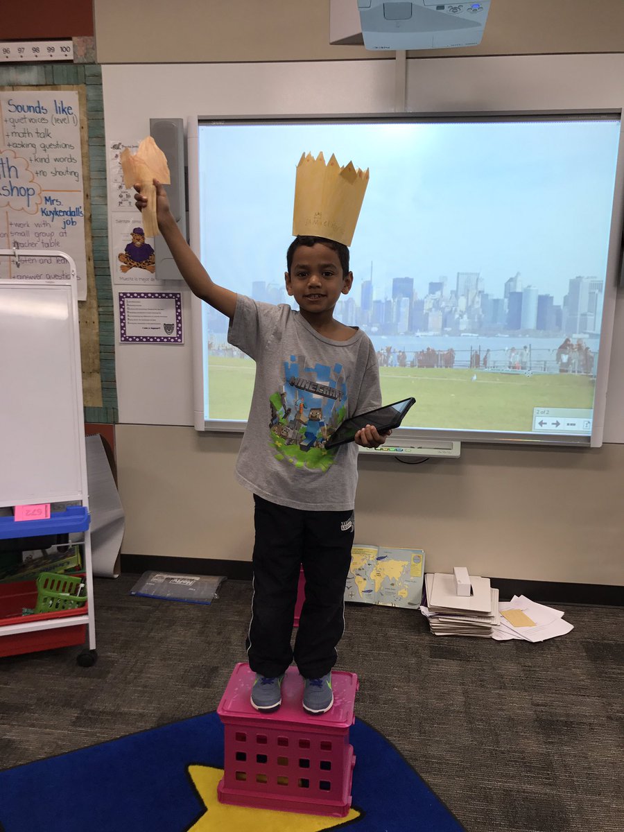 When your students are excited about learning all about US symbols, they become a US symbol! 🗽#MJEJags #mje2ndgrade