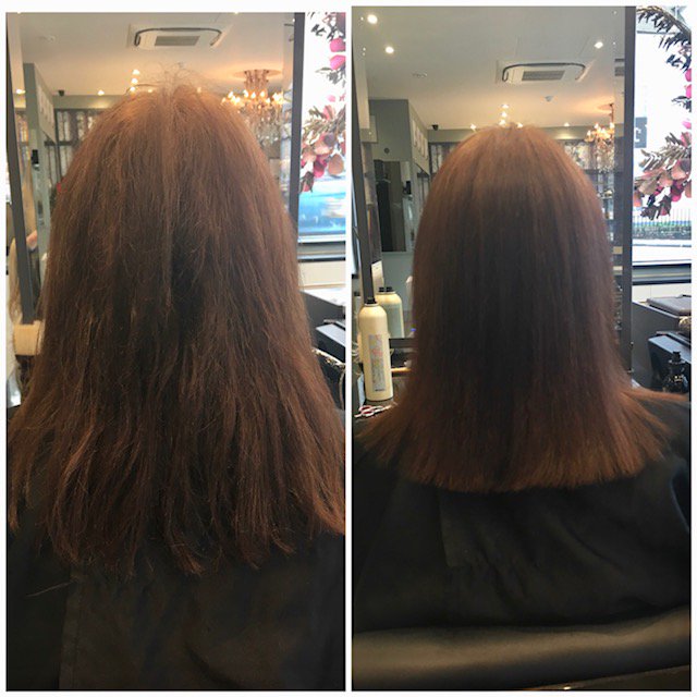 julialampard's tweet photo. Chloe's first one length haircut without any assistance with a model client. Call us on 01483 579977 to book your appointment 💇‍♀️ #haircut #hair #modelcut #cutting #juniorstylist #hairsalon #Guildford #Surrey #Hairdressers #hairstyle #style https://t.co/2mXI4QJz1V