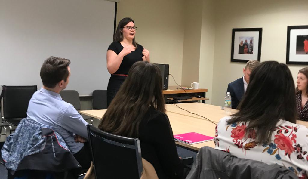 BUPardeeSchool's tweet photo. Our graduate students are keeping busy on our annual #PardeeInDC spring trip! They've had the chance to participate in a networking and career advancement workshop, visit @RefugeesIntl, and meet with journalists from @USATODAY! https://t.co/X3VtPIzr3l