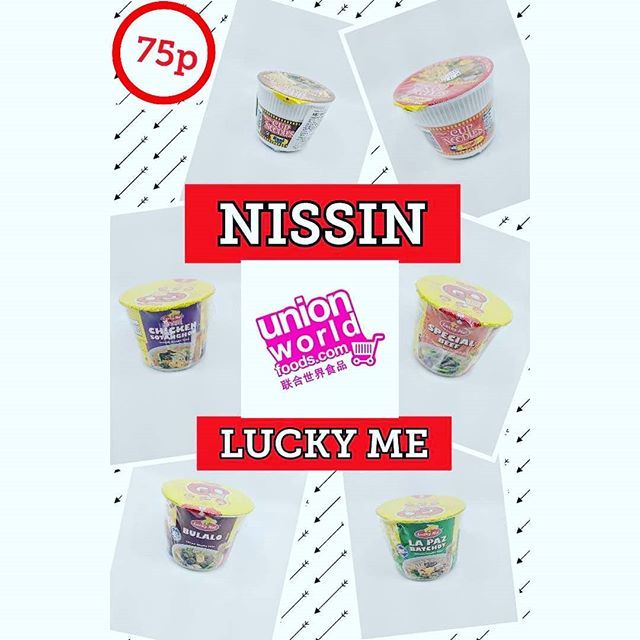 New Stock In! Lucky Me &amp; Nissin Mini Bowls! Only 75p! 
#Oriental #Food #OrientalFood #FilipinoFoods #Nissin #LuckyMe #Noodles #UnionWorldFoods #UnionOrientalFoods ift.tt/2He4wVE