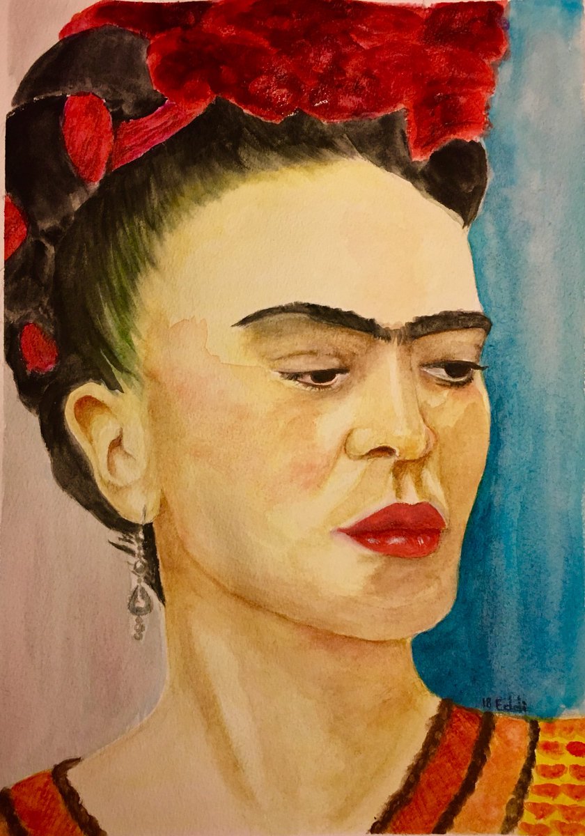 editabakke's tweet photo. Tender Marigold #FridaKahlo #Mexico #MexicoCity #Flowers #Watercolour #Passion #painting #ArtistOnTwitter #love #Kunst https://t.co/F5OCnkKg49