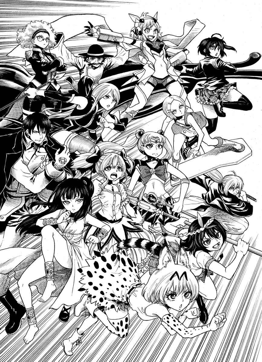 10RT目「描いたことないキャラを描く」
13RTでメイキングの完成。トーン無
フォロワー様全ての希望キャラが原稿に納まらない為、仕方なく選ばせて頂きました。
リクエストにお応えできずに申し訳ありません。
#絵を描く人向けRTされたら晒すったー