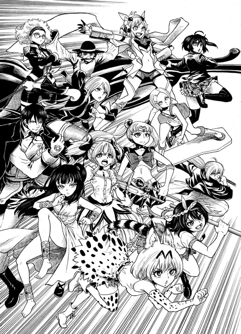 10RT目「描いたことないキャラを描く」
13RTでメイキングの完成。トーン無
フォロワー様全ての希望キャラが原稿に納まらない為、仕方なく選ばせて頂きました。
リクエストにお応えできずに申し訳ありません。
#絵を描く人向けRTされたら晒すったー 