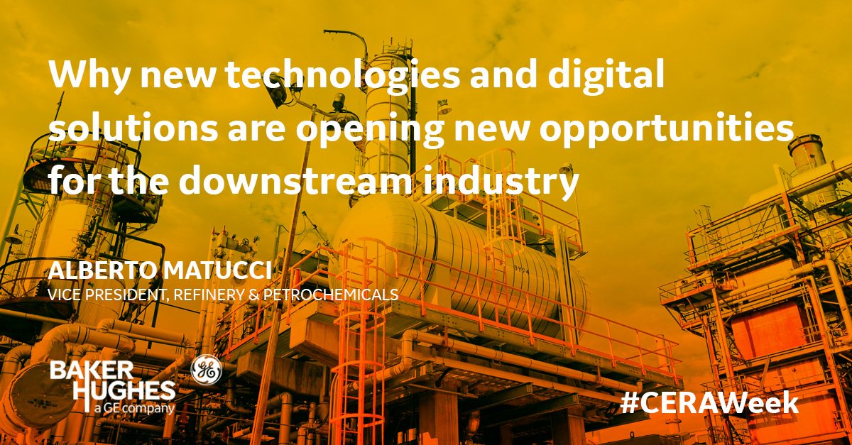 bakerhughesco's tweet photo. Alberto Matucci, VP Refinery and Petrochemicals shares why new technologies and digital solutions are opening new opportunities for the downstream industry https://t.co/w6xjlywBl9 https://t.co/2VxX6nRqXE