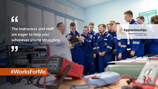 InspiroLearning's tweet photo. Instructors and staff on the EDF Energy Advanced #Apprenticeship delivered by Babcock are there to help apprentices grow in confidence and competence. #WorksForMe #NAW2018 @edfecareers https://t.co/HbGp61tg3m https://t.co/4ZTKxC0V2I