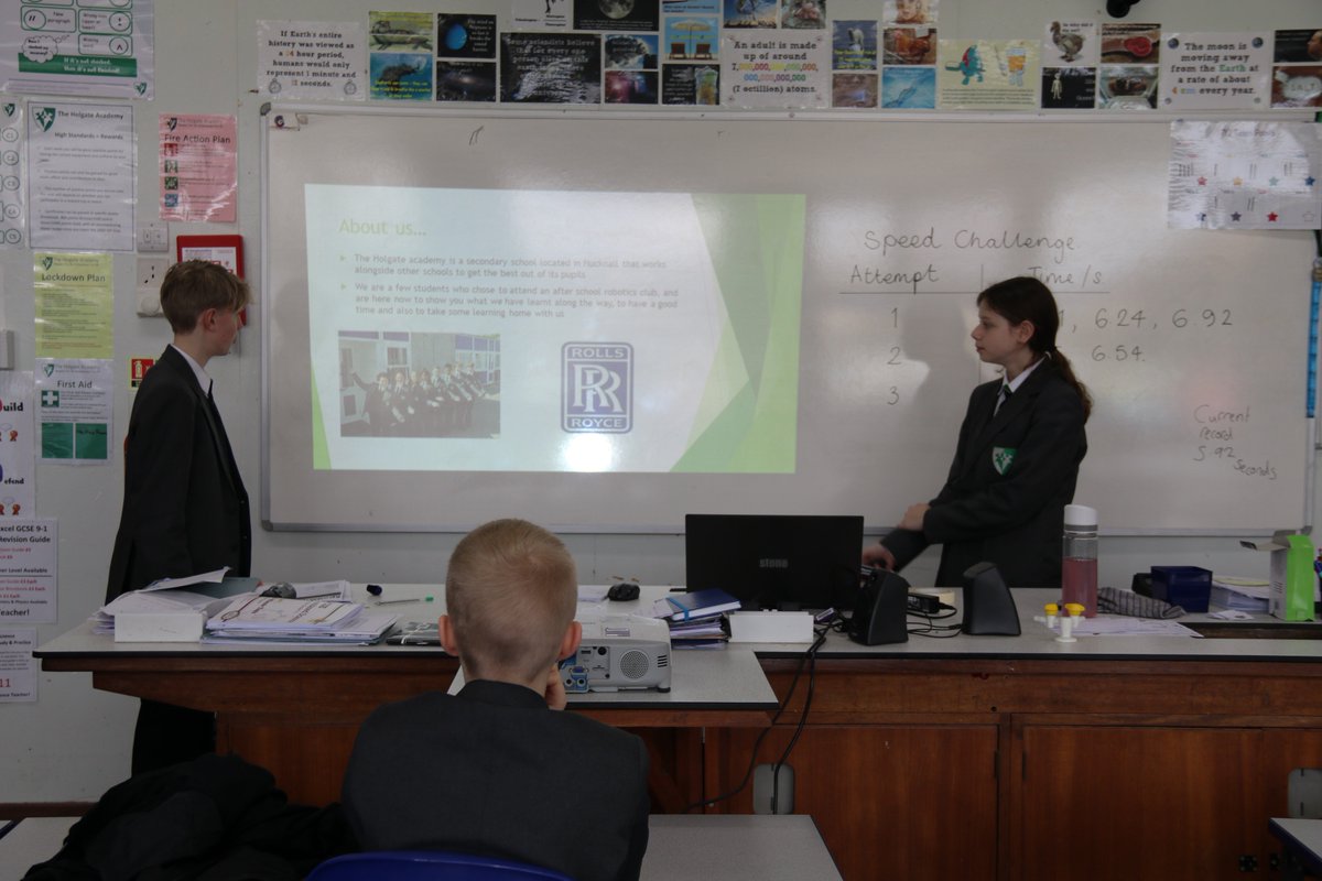 HolgateRobotics's tweet photo. Excellent presentation skills at Robotics Club Evaluation Day! #Holgate #Hucknall @raisingrobots https://t.co/KxlH7CiWSg
