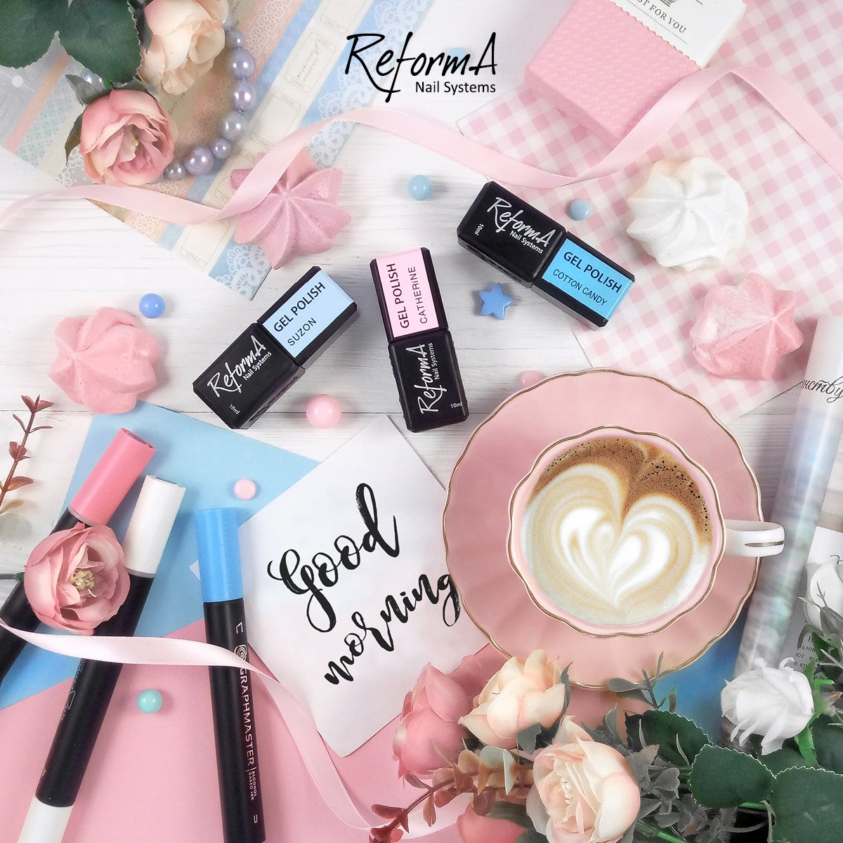 reformnails's tweet photo. Today is the best day to make dreams come true! 💕
.
.
.
#reformnails #reformanails #reformagelpolish #nailserviceproducts #springnails #springnails2018 #flatlaystyle #nailsupply #nailsupplies #nailservice #goodmorning #beauty #beautyproducts #nails #nailart #manicure https://t.co/uYXjkJKbZv