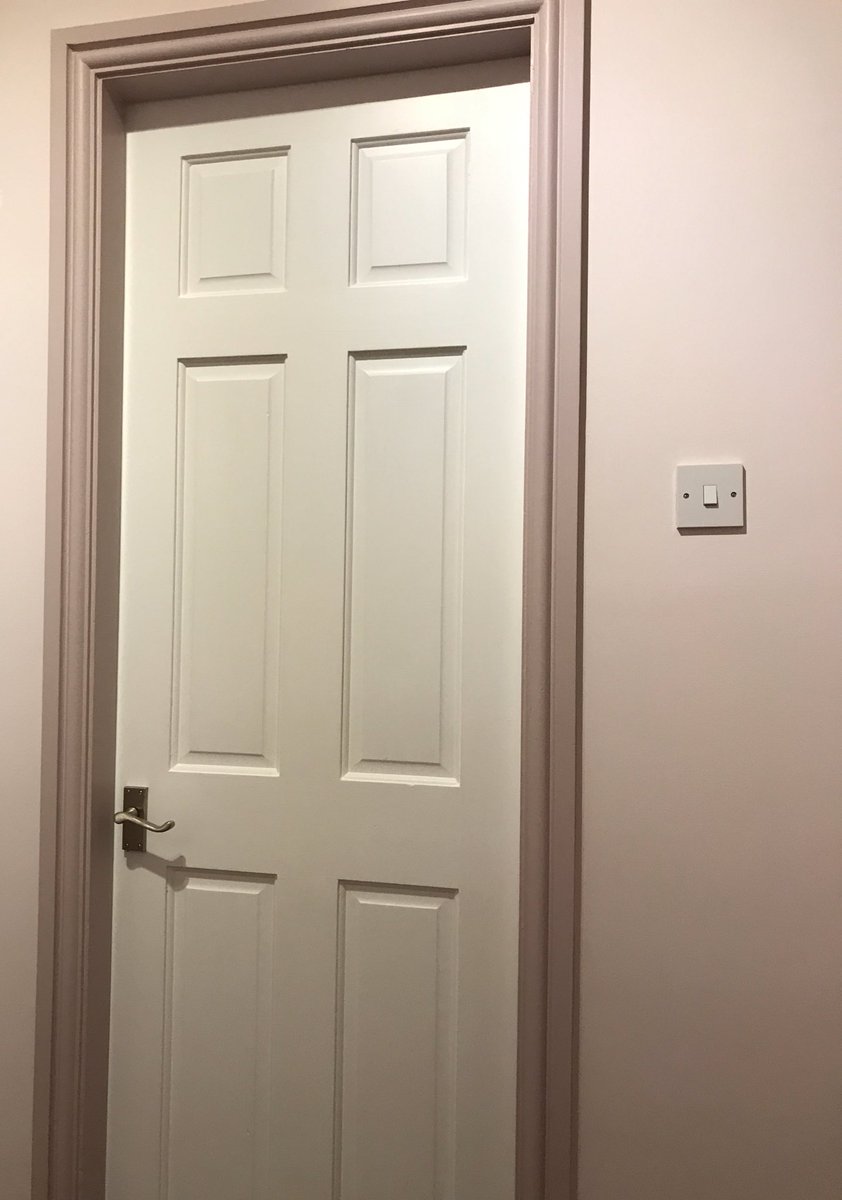 YorkDecorator's tweet photo. @LittleGreene Dorchester Pink &amp; Dorchester Pink Pale for this staircase and landing. Lovely colours, photos don’t do it justice. https://t.co/o54RE5r4ST