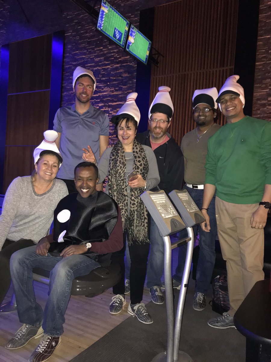 #BowlForKidsSake #Kitchener #kingpin branch 2760 pinheads! <a href="/RyanBennett_TD/">Ryan Bennett</a> <a href="/bellabilinski/">Isabel</a> @Ssuleim_TD <a href="/HBSQUAD2760/">TD Highland&Belmont</a>