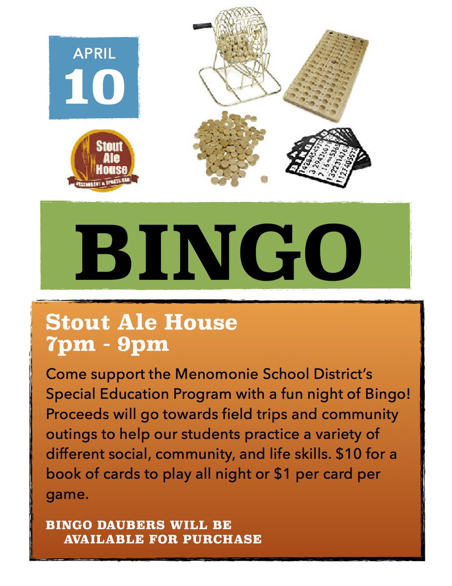 bw_teach's tweet photo. Mark your calendars for another amazing Bingo night to support a good cause! https://t.co/A2SkRK8BR4
