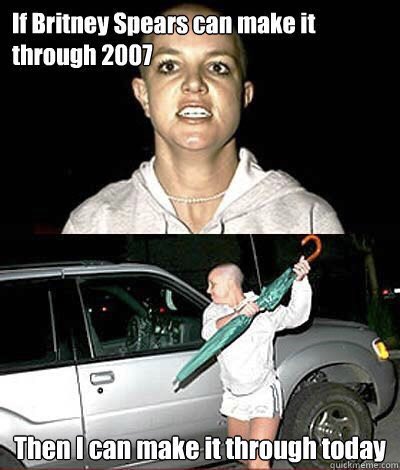 hannah_march's tweet photo. Borderline Britney Spears 2007 & Mike ‘The Situation’ 2011 #MidtermFeels #SoCloseToGraduation https://t.co/RLxJkTV0U6