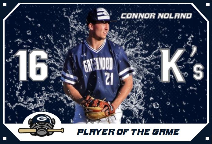The #FinishEmpty Player of the Game last night was <a href="/cnoland_13/">Connor Noland</a>. His line was ... 6.1 Innings Pitched
1 Hit
0 Runs
16 Strikeouts
1 Walk