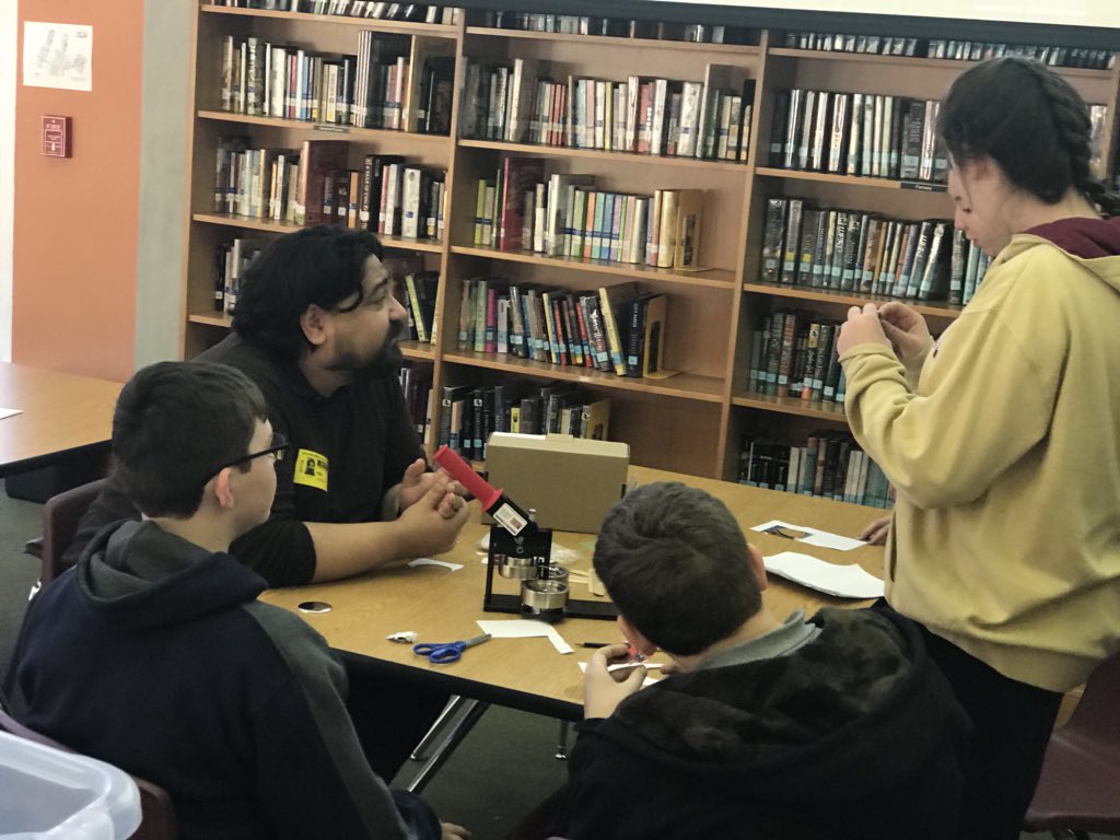 BMSS_LIB's tweet photo. BMSS Library hosts the Graphic Novel/Anime Club with the Patrick Heath Public Library. #phplibrary #BoerneISD https://t.co/0cJlZoIeET