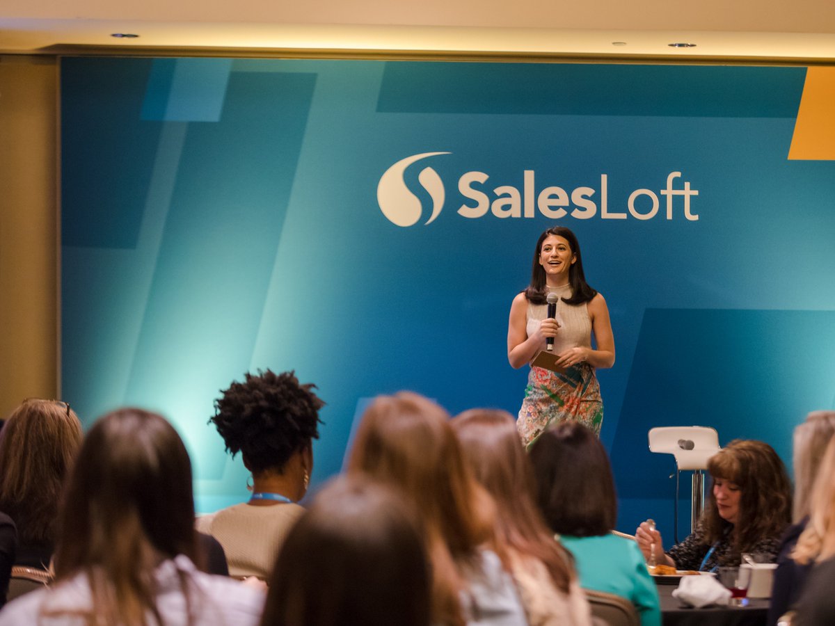 Salesloft's tweet photo. Proud to have all of these #LadyLofters join us this morning for a special Women of Rainmaker breakfast!

Thank you to @barbaragiamanco and our panelists for your insights!

We're now halfway through our Day 2 Opening Session and hope you've enjoyed your #Rainmaker18 experience! https://t.co/NxkqTO7qSm