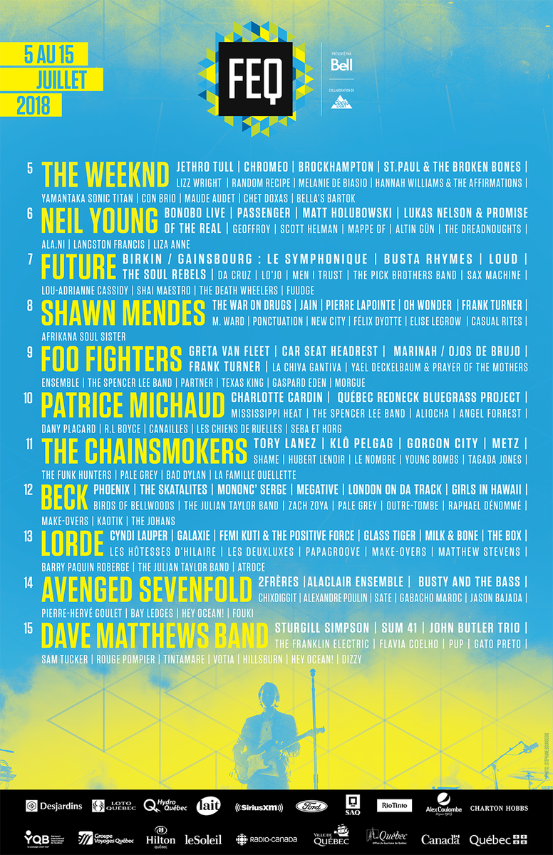 HipHopCanada's tweet photo. Festival d'été de Québec #FEQ announces @TheWeeknd @ToryLanez @1Future @BustaRhymes &amp; more for this year's lineup

@FestivalEteQC takes place July 5-15 in Québec City

More details: https://t.co/mvessc4Sdf https://t.co/1CaAXvRNtZ