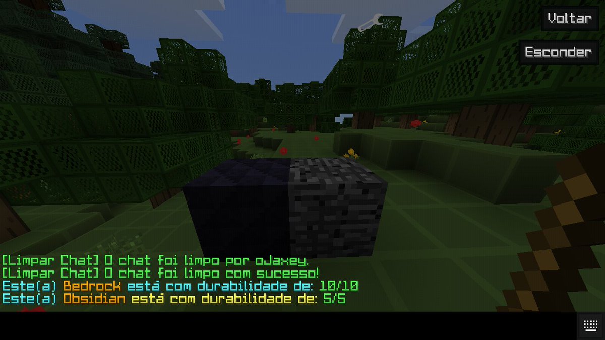 RedWorldPE's tweet photo. [ RedWorldPE ]

° Foi Adicionado Durabilidade Na Obsidian e Na Bedrock ! https://t.co/QoftFg6zYi