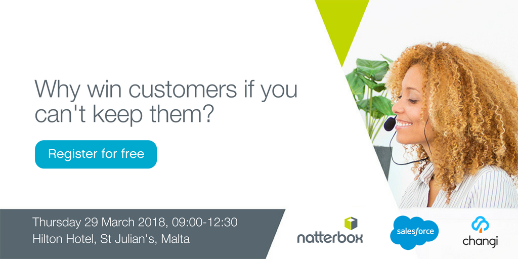 Join us, Changi and Salesforce's Michael O'Grady on 29 March in Malta for an informative session around the power of integrating solutions to deliver exceptional customer experience.

Register to attend: bit.ly/2tlUzU1