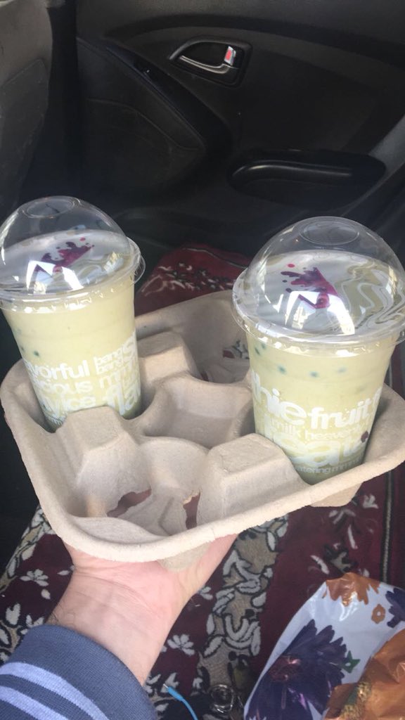 I won’t drink once, I’ll drink an Avocado #JuiceBangBang with Red-Green Double Bubbles FREE.. I really like it