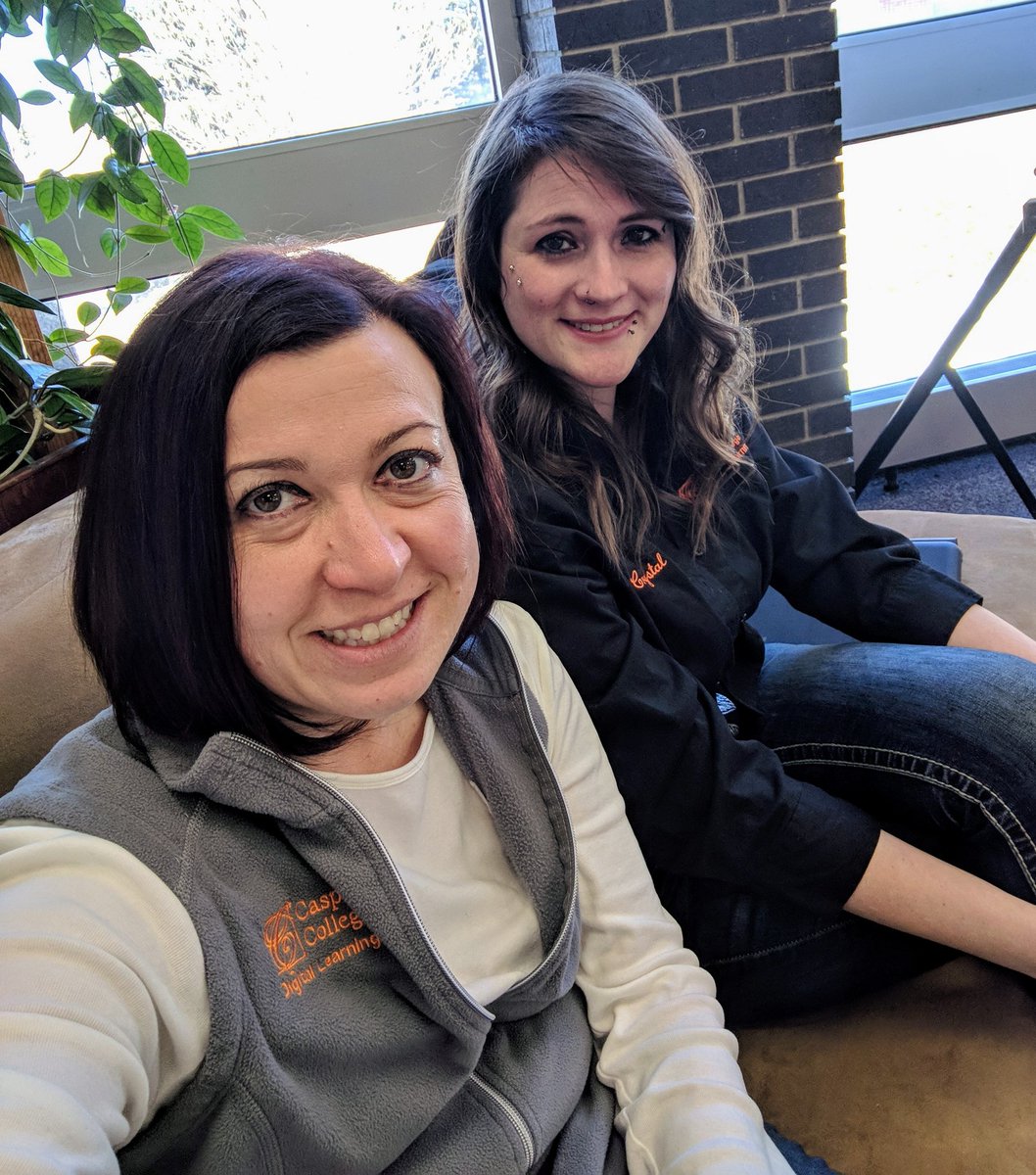 CC_DLC's tweet photo. Doing a little midterm Moodling...if you need any help, we are in the library! #HeatherAndCrystalInTheAM https://t.co/gVJocmM2gY
