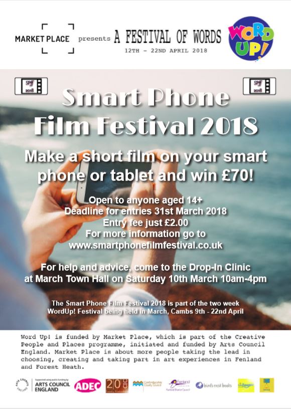 dmj_imagery's tweet photo. The Fenland Smart Phone Film Festival #SPfff2018 Deadline 31 Mar 18. #Filmmaker #FilmFestival #moviemaking #budgetfilms #filmcompetitions #Smartphones Find out more:
https://t.co/wxnOHZlJ0b https://t.co/bigL5eyMHR