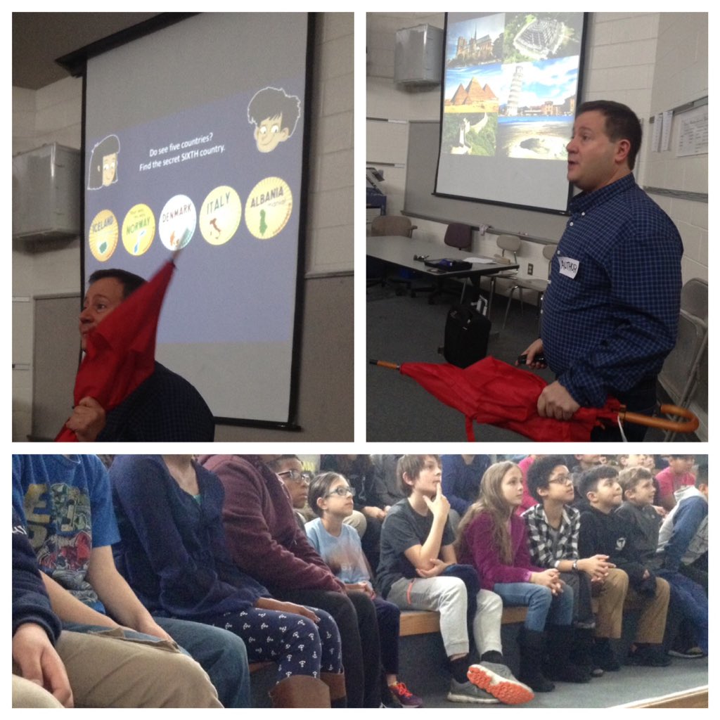LearnwithLarkin's tweet image. We LOVED our author visit today! Mr. Russell Ginn got us very excited his series, the writing process, &amp;amp; the author profession. @chccs