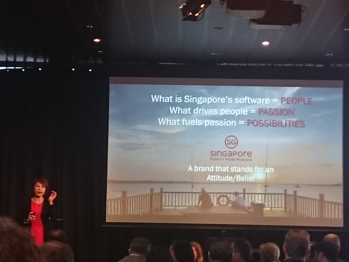 placeleadership's tweet photo. Dr Claire Tan tells us about Singapore's re-branding ongoing journey. Truly believe in your brand before promoting it. #Singapore #NPBC18 https://t.co/p9Vr0hyCU7
