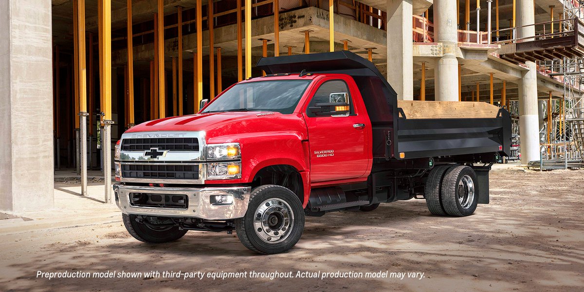 ChevyTrucks's tweet photo. The industry’s most comprehensive lineup just got stronger. Introducing the All-New Silverado 4500HD, 5500HD and 6500HD. #SilveradoHD https://t.co/1nFS0NfJby