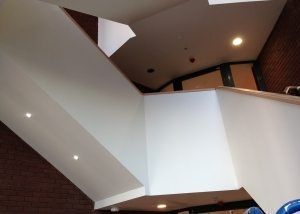 SlpInteriors's tweet photo. Referred to as false ceilings, suspended ceilings generally come in three types:
Exposed lay-in grid, Clip-in #ceilings, M/F with plasterboard. At #SLPInteriorLimited we work with all 3. https://t.co/TpKNeYhW6D https://t.co/ksxPBjwj9E