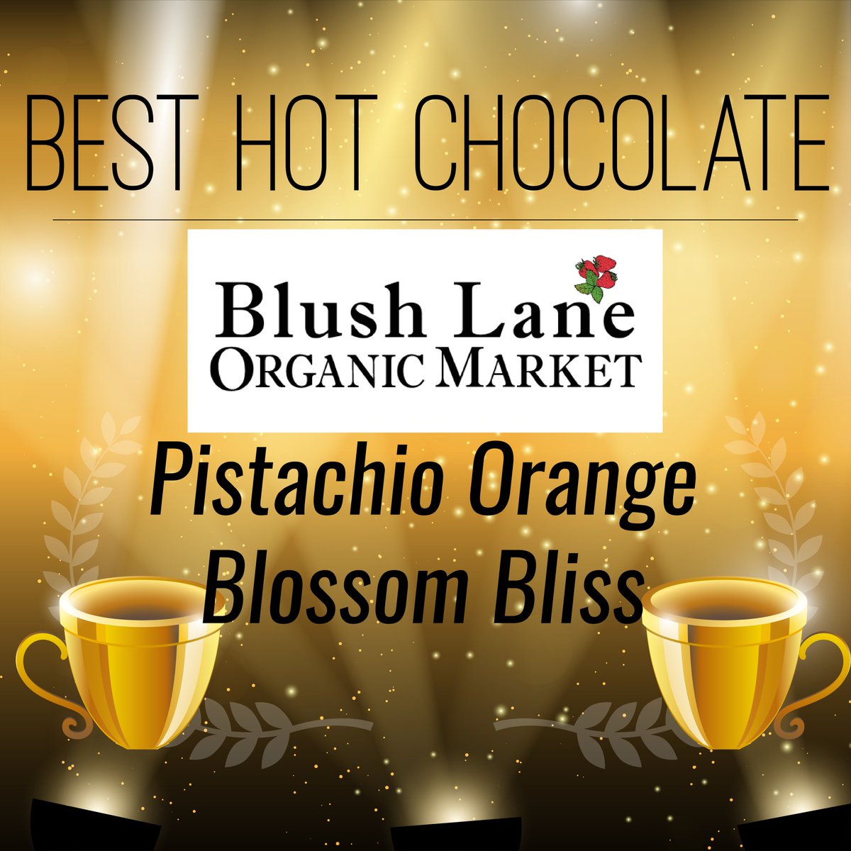 YYCHotChocolate's tweet photo. #YYC spoken!! The winner of Calgary's Best Hot Chocolate is @BlushLaneCalg and their signature creation Pistachio Orange Blossom Bliss! https://t.co/j2gkhb3qTs