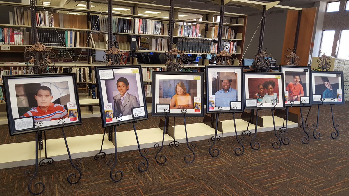 lubbocklibrary's tweet photo. The Heart Gallery is a unique photography exhibit designed to raise awareness of children who are waiting to be adopted! It is on display at #MahonLIB until March 12th. #adoption More info: https://t.co/MzYoSSDDwH https://t.co/Awre9Ml69w