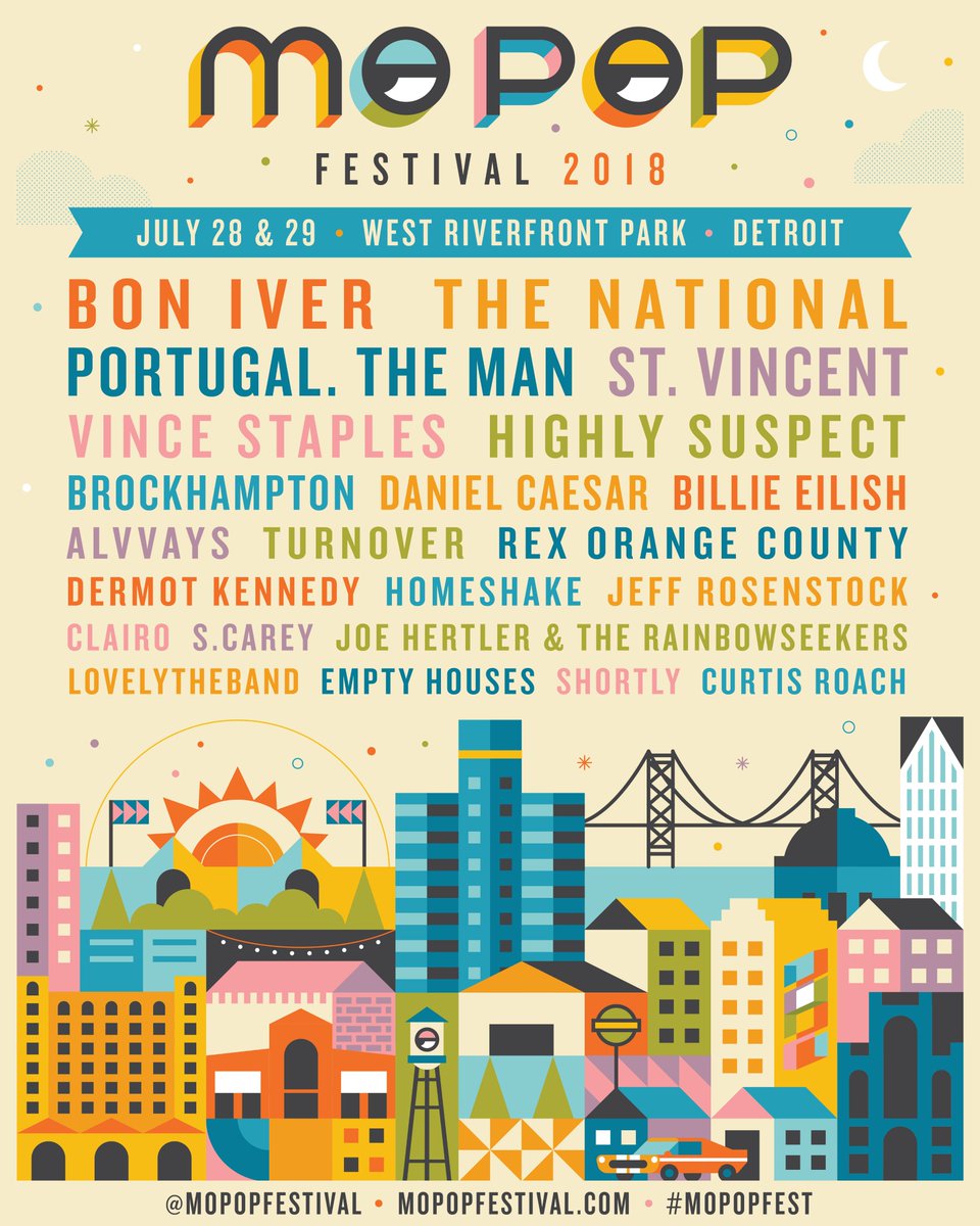 boniver's tweet photo. We're playing @MoPopFestival this July! Tickets go on sale this Friday at 10:00AM EST. https://t.co/dcVbezDeB7 https://t.co/UXvXaBChiv