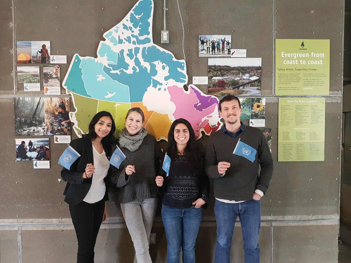 UNACanada's tweet photo. Wonderful to meet some amazing @UNACGreenCorps participants and their host partners in Toronto the past few days! Thanks @EGbrickworks for the tour! #JustKeepGreening #GreenCorpsTour #GreenCorpsTO #UNassociation #sustainability https://t.co/pzW4K912tb