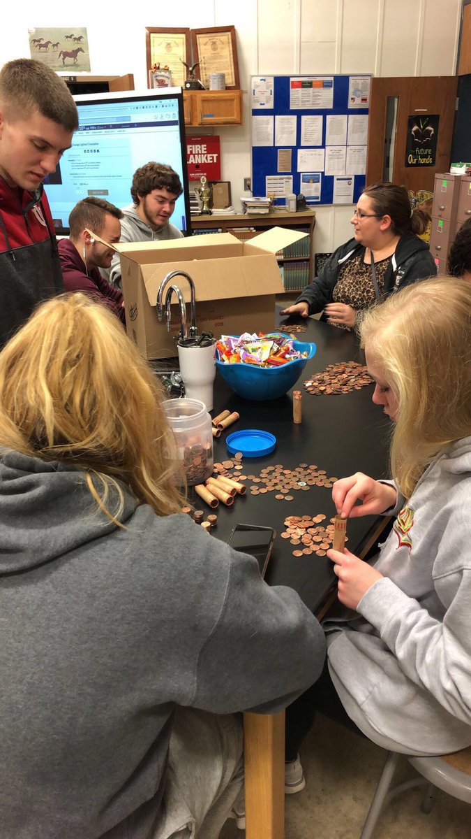 calleigh_powell's tweet photo. Watch out Indiana BPA, Region 12 looks like they’re bringing the heat for this years penny war at SLC !! #BPASLC https://t.co/MwgGAOo9Wr