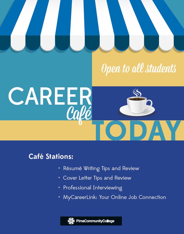 PimaFYE's tweet photo. Hooray Hooray today is the day! For job skills &amp; tips come to #WCCareerCafe! Noon-2pm West Campus Cafeteria. Special Brew Topic: Before You Accept The Job. Includes #FreeCoffee  @PCCCareerSvcs

#FYEPassportProgram #FYEWorkshop #Belonging https://t.co/PzTwnpJysn