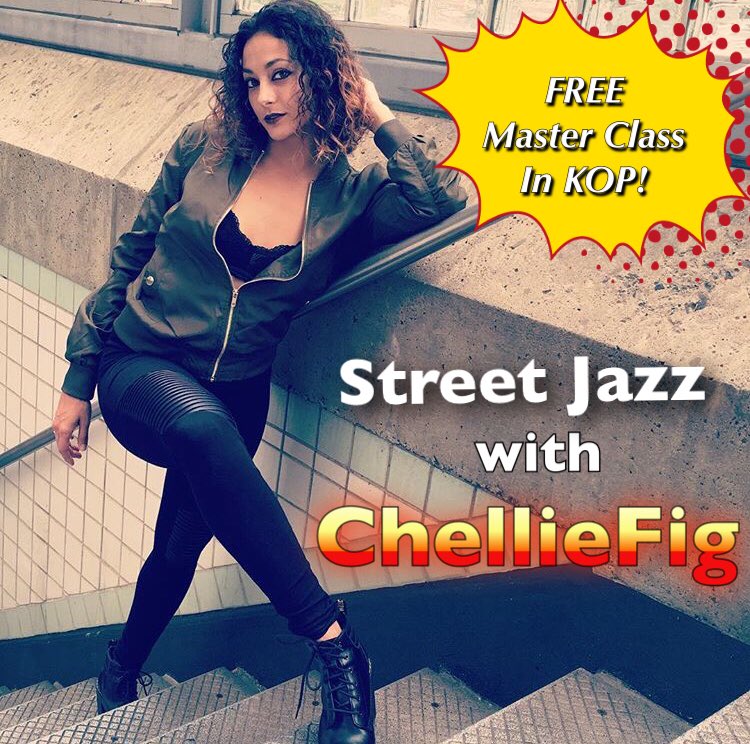 Dance2Elevate's tweet photo. Competing at ELEVATE in KOP? Join @chelliefig for a FREE Master Class - Jazz with a little flava π₯ You DONβT want to miss this class! #WeLoveChellieFig #elevatedancecomp #CreateInspireElevate https://t.co/hJgqsScBo9