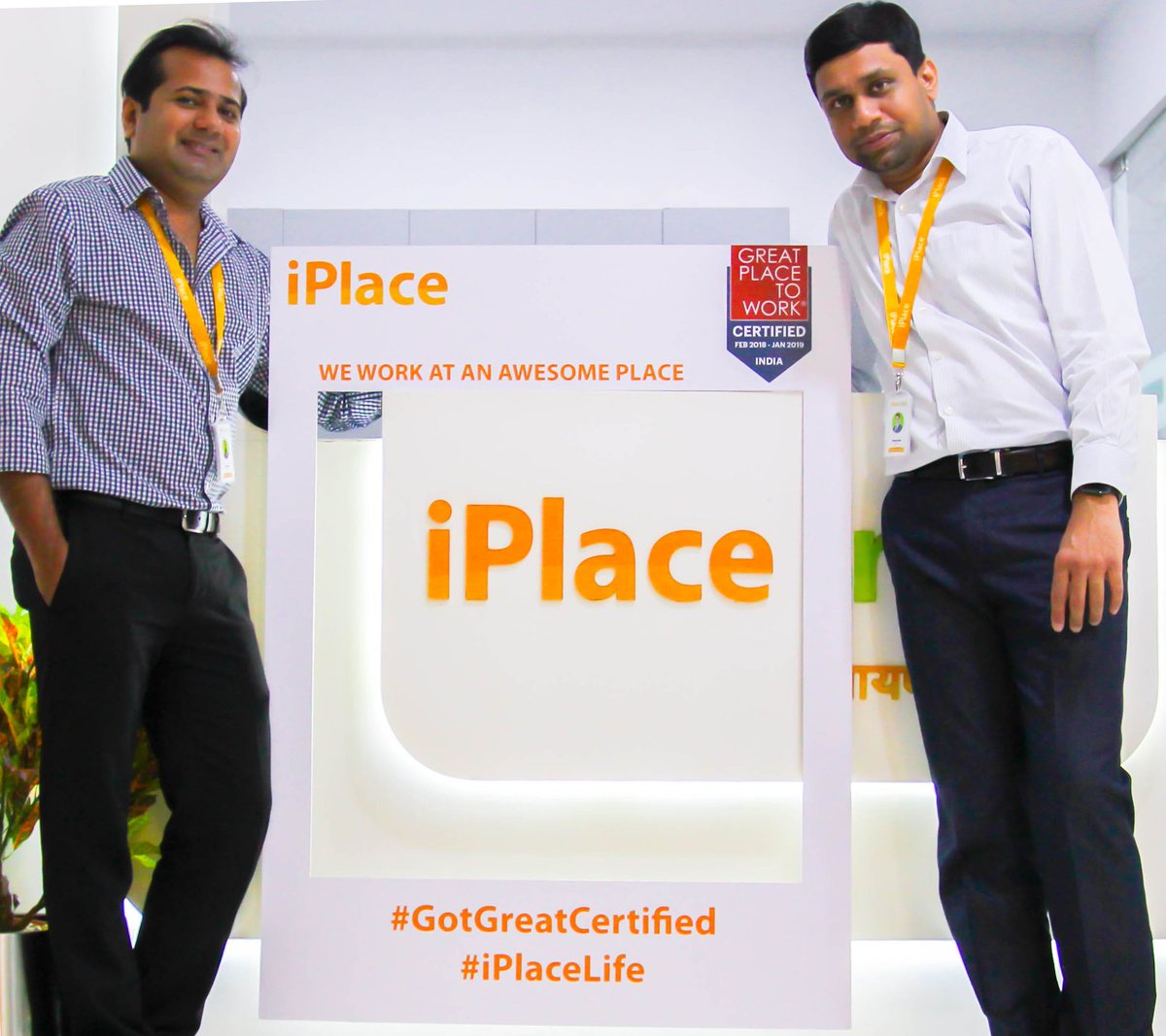 iPlaceUSA's tweet photo. @iPlaceUSA is proud to be certified as a 'Great Place to Work'. Thank you iPlacers for all your efforts to create an incredible environment every day at work. #GotGreatCertified #iPlaceLife #HighTrustHighPerformance https://t.co/ri63eNAlsW