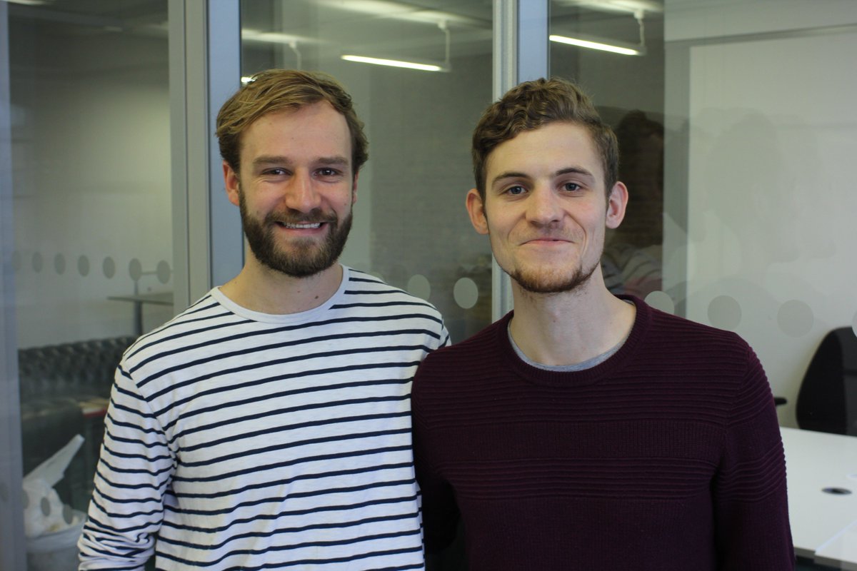 EC_Giving's tweet photo. Effective Change is set up by these two hunky (pale) chaps. Say hi to Loren Kock @loren_kock (left) and Rupert Hill @EffectiveRupert (right) 👋 https://t.co/fznF9BonWF