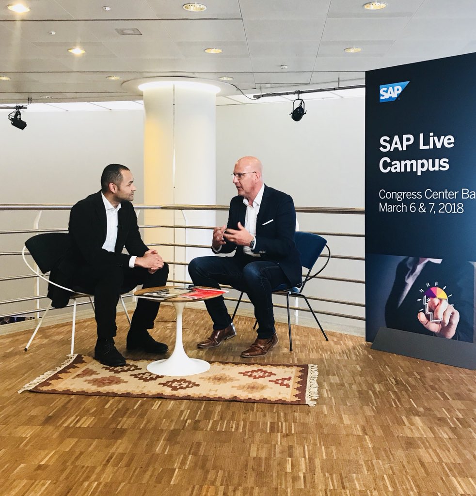 stfreise's tweet photo. .@markraben CTO @SAP and @computerworldch discussing what‘s next in #MachineLearning and #ArtificialIntelligence - inspiring! #SAPLiveCampus https://t.co/B7hHtDIZVC