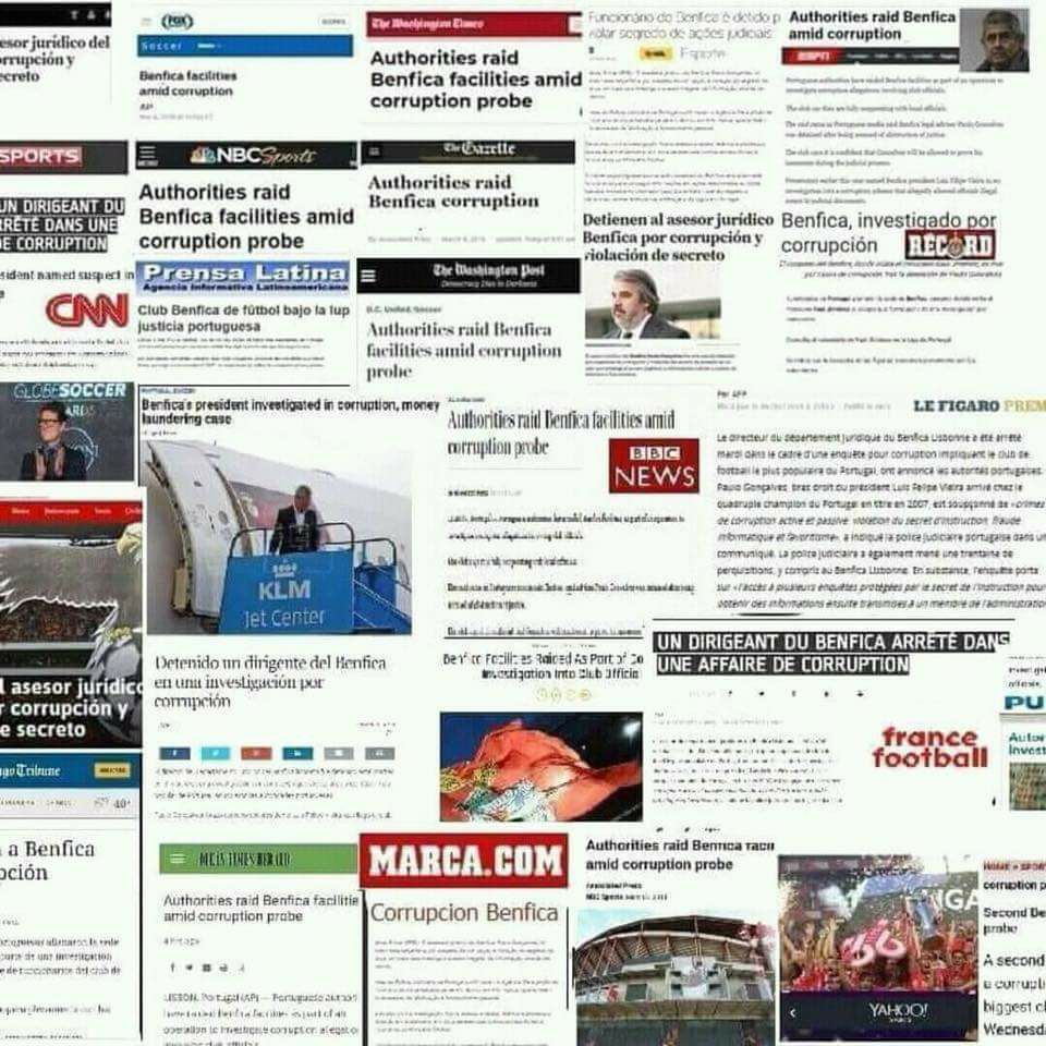 SportingFiltro's tweet photo. Benfica noticia na imprensa internacional pelas piores razões. A Vergonha de Portugal! https://t.co/Zjd8sLAKzm #Confrontoscomaverdade #Benfica #OperaçãoEtoupeira https://t.co/GXlkEUhDiJ
