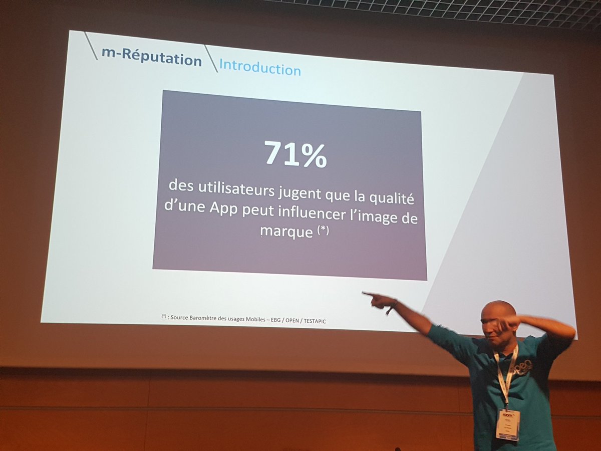 FabriceFrossard's tweet photo. Une app est aussi un vecteur de réputation #Roomn2018 #Ux https://t.co/qv4CViJR9g
