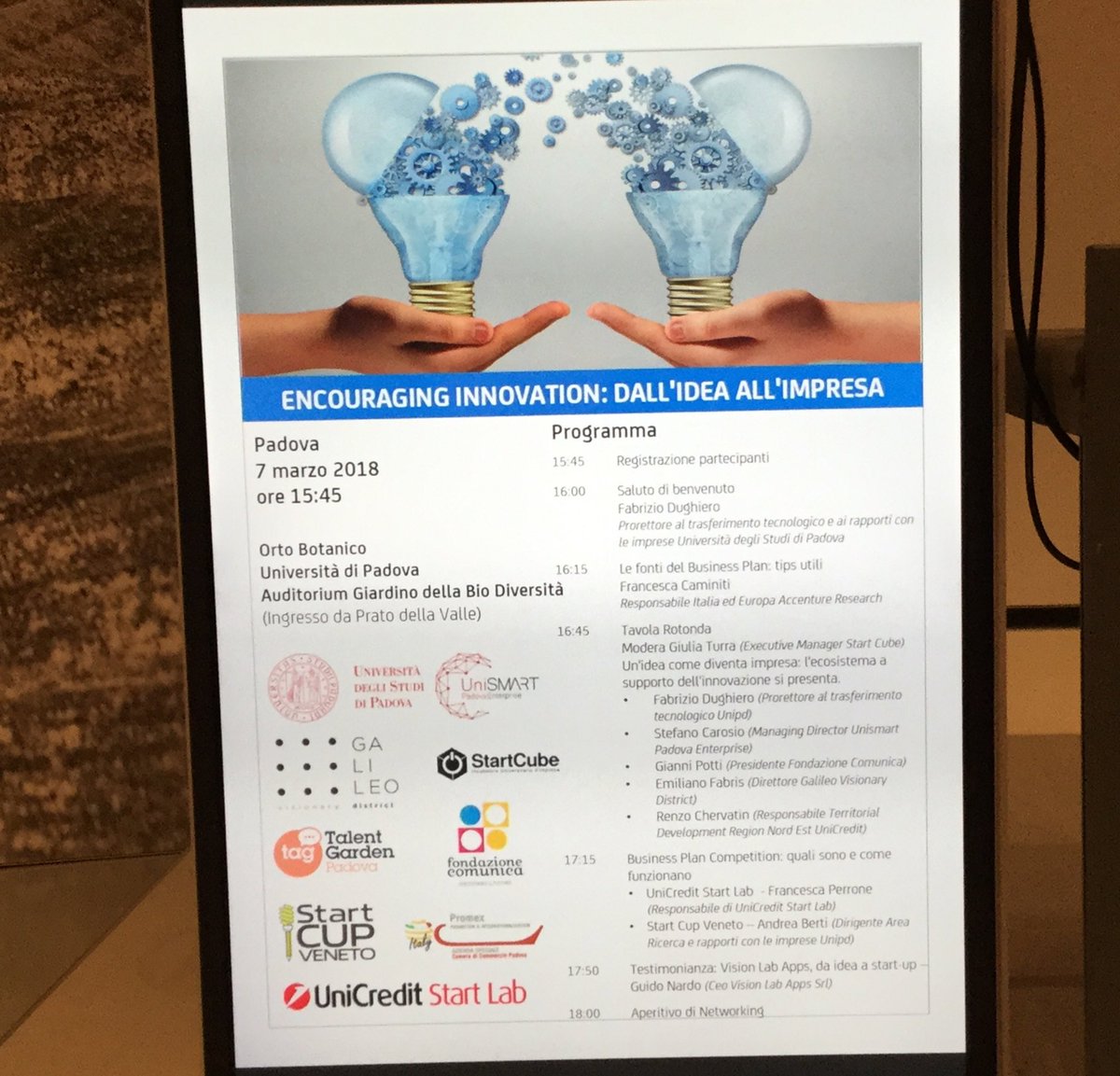 fp101jo's tweet photo. Italian ecosystems fostering #innovation! #UniCreditStarLab @FranzCaminiti @Accentureitalia @UniCredit_PR https://t.co/ymmuMWSTt1