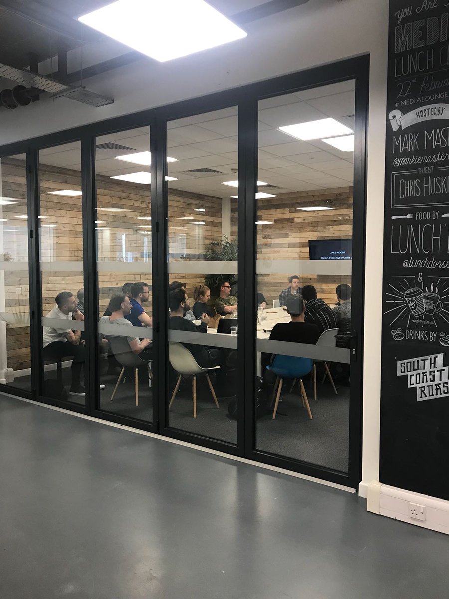 blocktech7's tweet photo. Another interesting lunchtime at #BlockLunchClub today! Thanks to everyone who came along and to @JakeMooreUK for taking the time to talk to us about cyber security! Notes and actions to follow shortly guys! https://t.co/LbfZzOLvL6