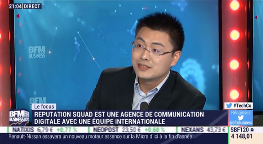 reputationsquad's tweet photo. .@JunqiangYU, le responsable de la cellule Chine de @reputationsquad​ était l'invité de Tech&amp;Co​ sur @bfmbusiness hier pour parler du mastodonte du VTC chinois, @DidiChuxing 
🇨🇳🚀 https://t.co/QcUp7G4XKD #TechCo https://t.co/ogaubwXAyl