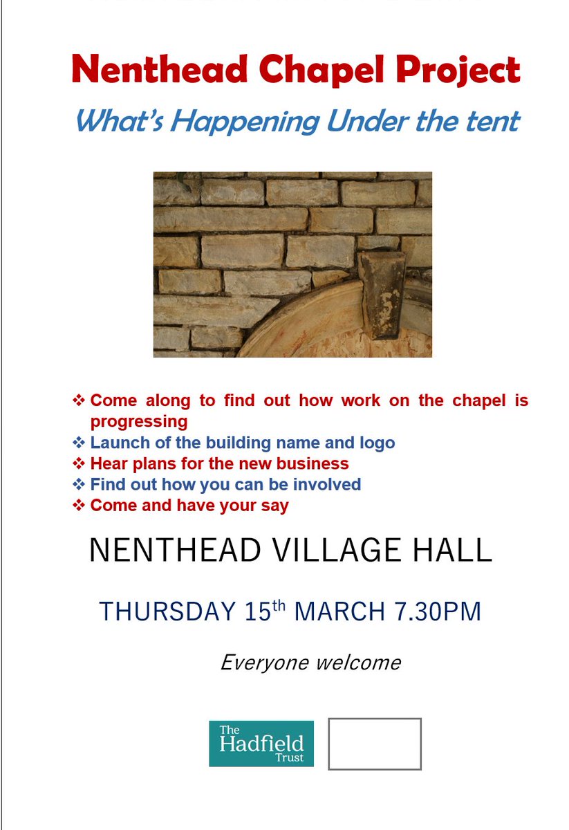 TheHiveNenthead's tweet image. Remember to come along to the information meeting next Thursday and find out what's been going on #underthetent &amp;amp; what the future holds. If you have any ideas or skills that you would like to share come along for a chat. #AONB #community #Buisness