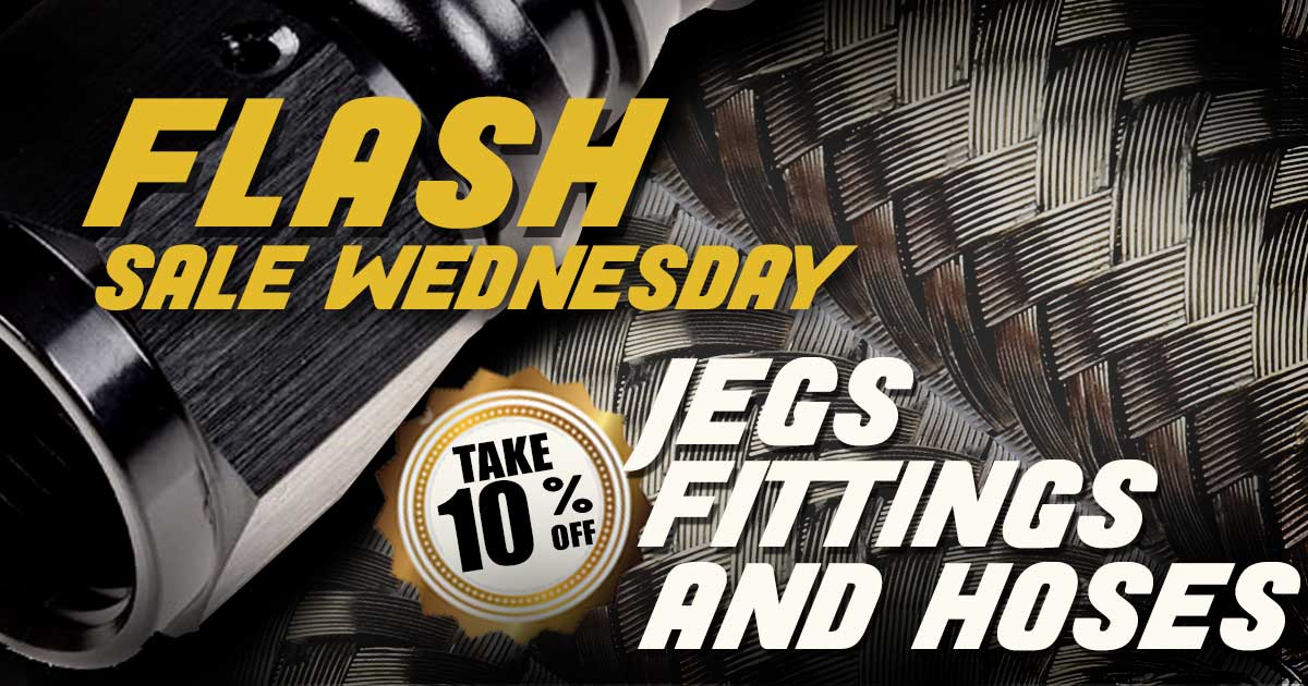 JEGSPerformance's tweet photo. 10% OFF JEGS BRAND Fittings and Hose, TODAY ONLY!
See All Of The Deals Here:
https://t.co/grByZPW13g
#fittingsandhose #FlashSaleWednesday #ILoveJEGS #INeedThis #GottaHaveIt https://t.co/3FF9HsVdvE